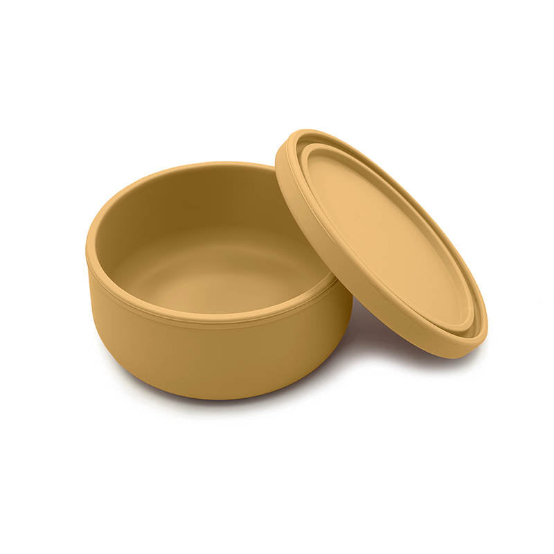 Silicone Baby Toddler Leak-Proof Bowl - Mustard