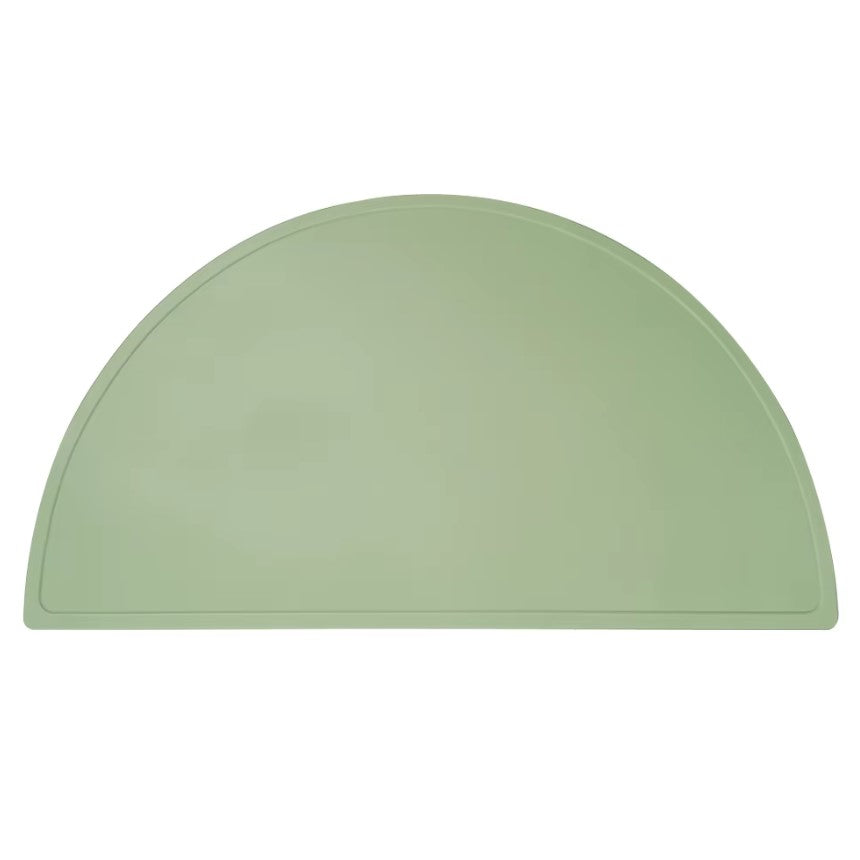 Silicone Baby Toddler Non-slip Feeding Placemat - Matcha Green