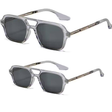 Adult Child Set (1 Adult, 1 Child) UV400 Sunglasses - Grey Pair