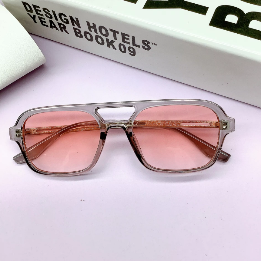 Adult Child Set (1 Adult, 1 Child) UV400 Sunglasses - Pink