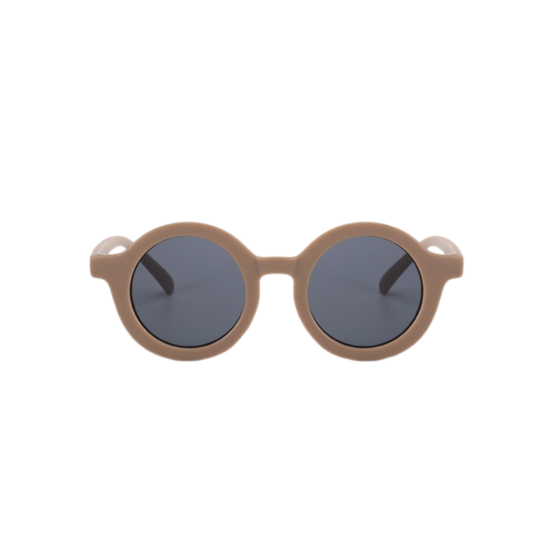 Teeny Chocolate Matte Baby Toddler Sunglasses Front