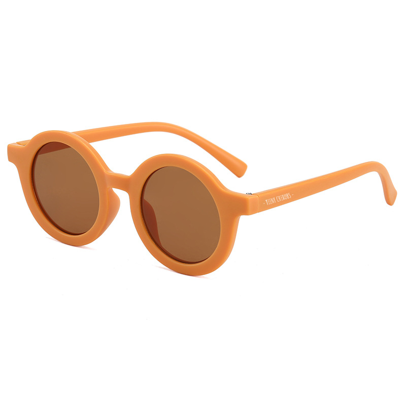 Teeny Mustard Baby Toddler Round Sunglasses