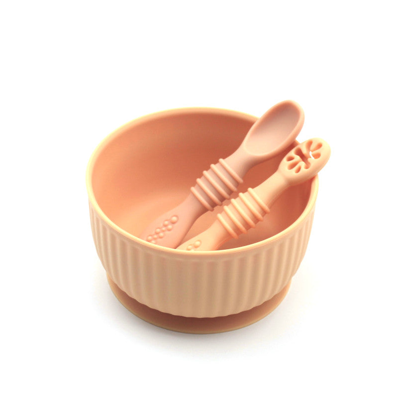 Silicone Baby Toddler Ramekin Suction Bowl Starter Set - Blush