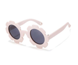 Teeny Baby Polarized Floral Sunglasses with Strap - Beige