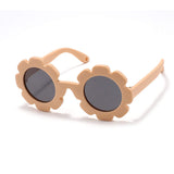 Teeny Baby Polarized Floral Sunglasses with Strap - Peach