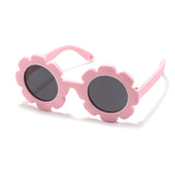 Teeny Baby Polarized Floral Sunglasses with Strap - Pink