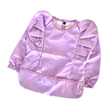 Teeny Baby Long Sleeve Waterproof Apron Smock Bib - Purple