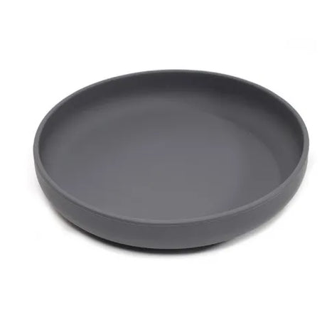 Silicone Baby Toddler Feeding Plate Standard - Dark Grey