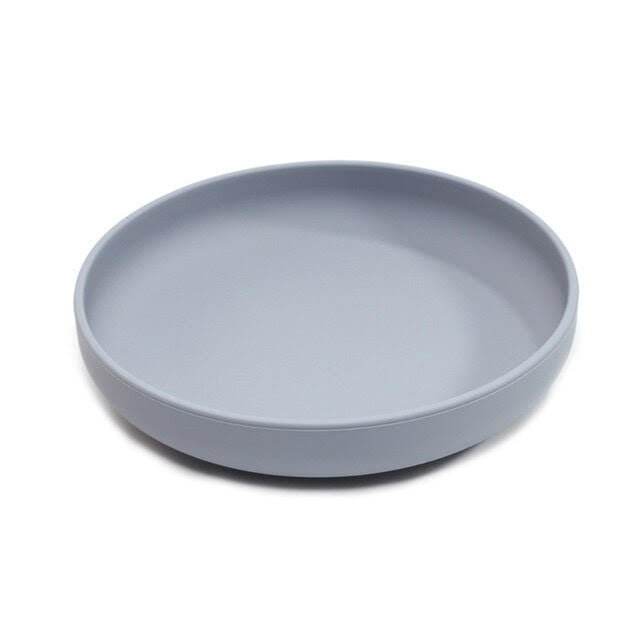 Silicone Baby Toddler Feeding Plate - Grey