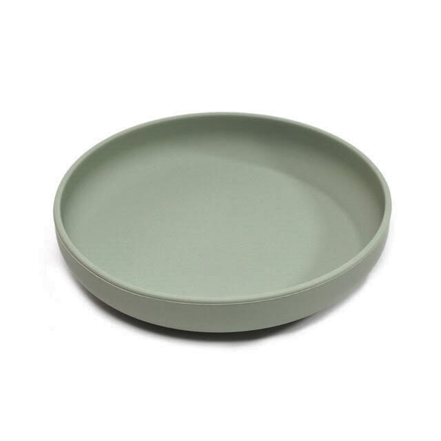 Silicone Baby Toddler Feeding Plate - Sage