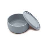 Silicone Baby Toddler Leak-Proof Bowl with Lid - Grey