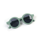 Teeny Flexible Polarized Toddler Round Sunglasses - Green