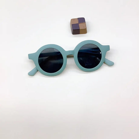 Teeny Flexible Polarized Toddler Round Sunglasses - Green