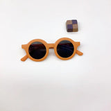 Teeny Flexible Polarized Toddler Round Sunglasses - Mustard