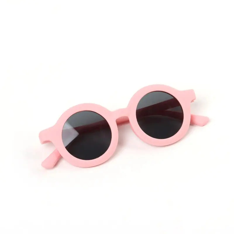 Teeny Flexible Polarized Toddler Round Sunglasses Pink Teeny