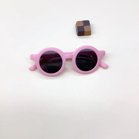 Teeny Flexible Polarized Toddler Round Sunglasses - Pink