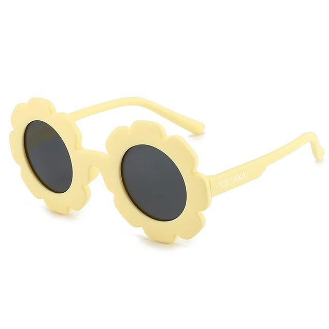 Teeny Baby Polarized Floral Sunglasses - Lemon