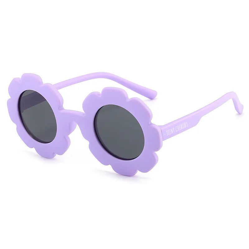 Teeny Baby Polarized Floral Sunglasses - Violet