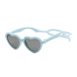 Teeny Toddler Junior Heart Polarized Sunglasses With Strap - Blue