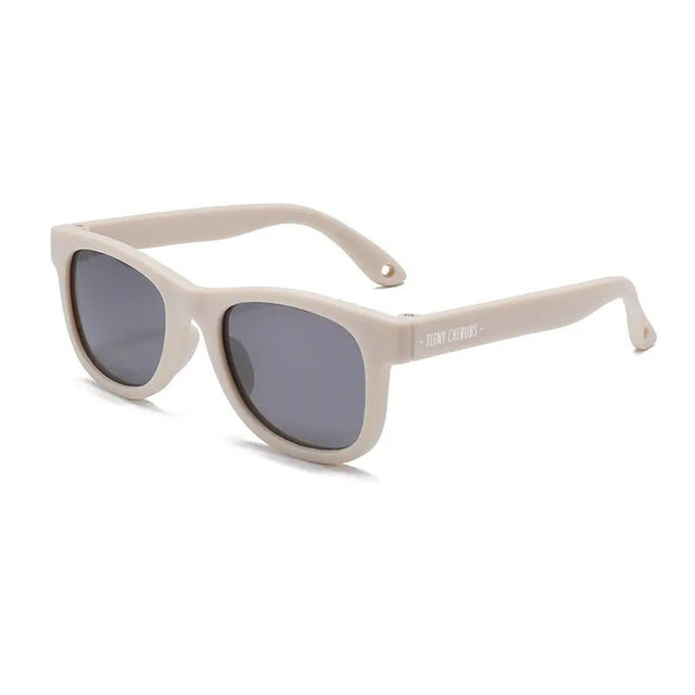 Teeny Baby Classic Wayfarer Polarized Sunglasses With Strap - Black