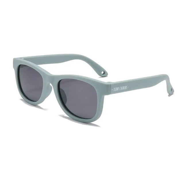 Teeny Baby Classic Wayfarer Polarized Sunglasses With Strap - Blue