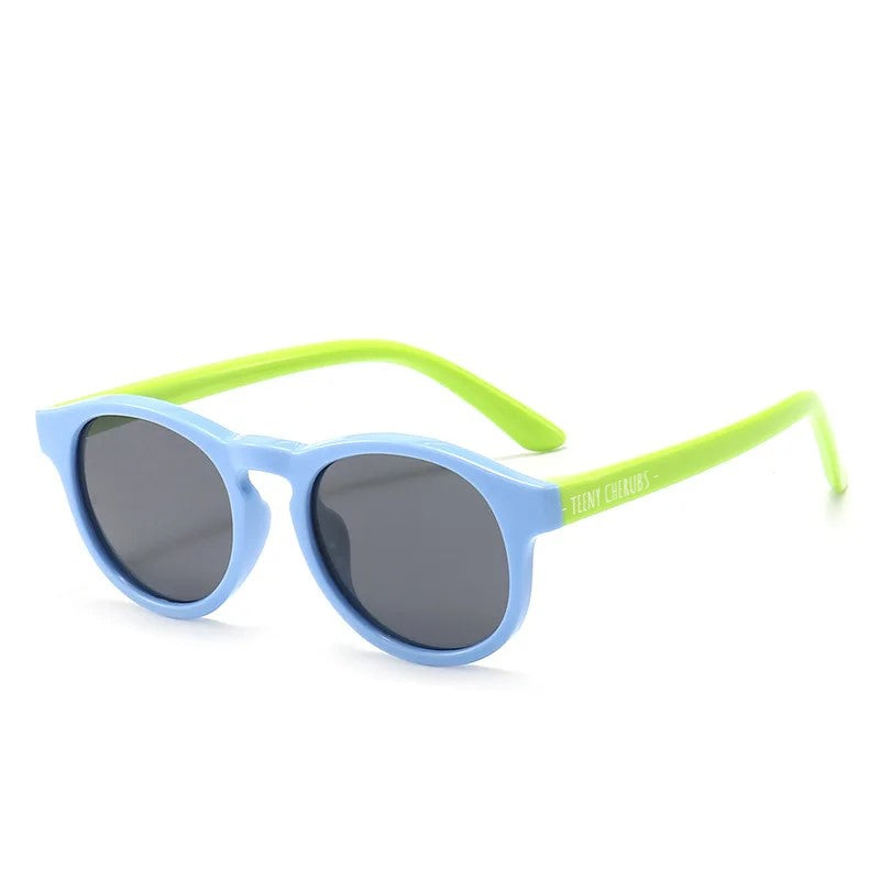 Teeny Toddler Junior Keyhole Polarized Sunglasses - Blue Green