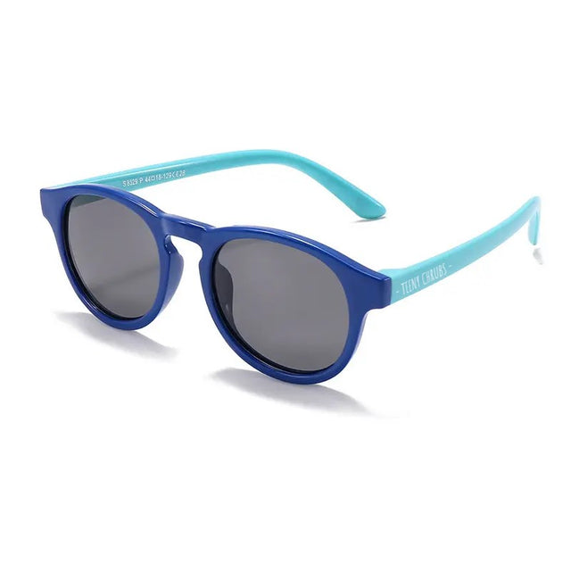 Teeny Toddler Junior Keyhole Polarized Sunglasses - Blues