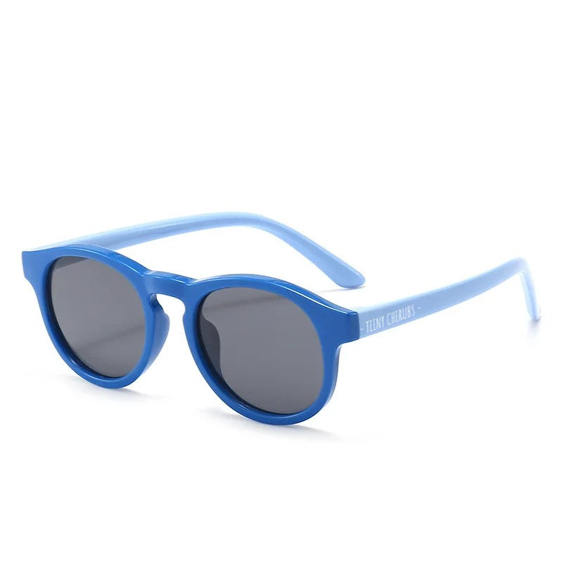 Teeny Toddler Junior Keyhole Polarized Sunglasses - Blue