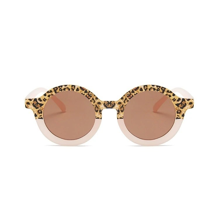 Teeny Baby Round Sunglasses - Pink Leopard