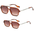 Adult Child Set (1 Adult, 1 Child) UV400 Sunglasses - Tortoiseshell Pair