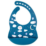 Silicone Waterproof Baby Bib - Ocean Blue Dreams