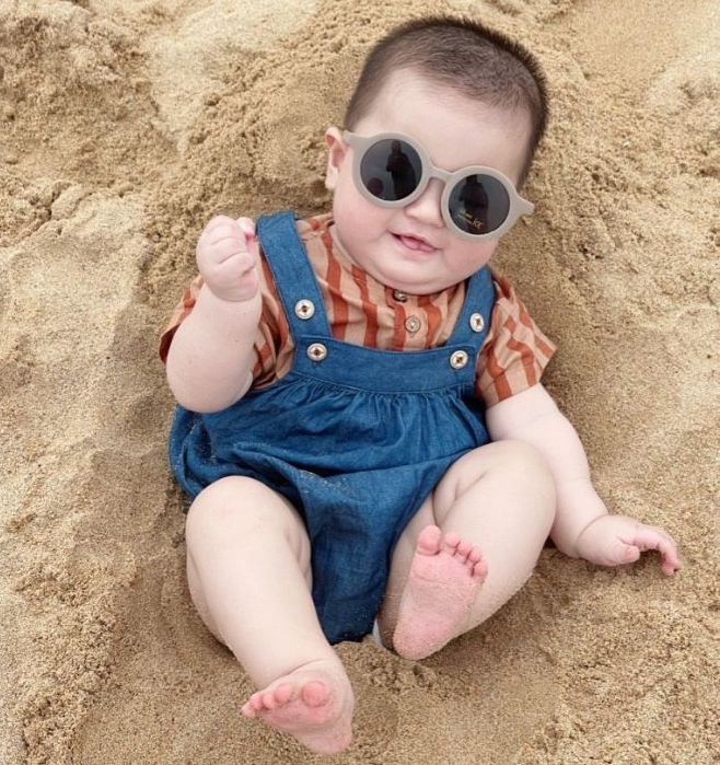 Baby Taupe Teeny Toddler Sunglasses UV400