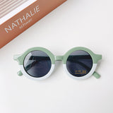 Teeny Baby Toddler Round Sunglasses - Green Snow UV400 CE