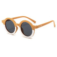 Teeny Baby Toddler Round Sunglasses - Mustard Snow