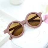 Teeny Grape Matte Baby Toddler Round Sunglasses