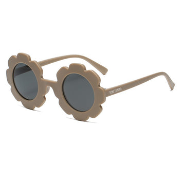 Teeny Chocolate Baby Toddler Floral Sunglasses