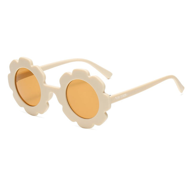 Teeny Cream Baby Toddler Floral Sunglasses