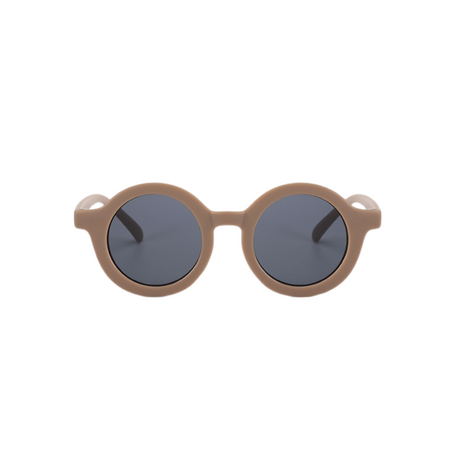 Teeny Chocolate Matte Baby Toddler Sunglasses Front