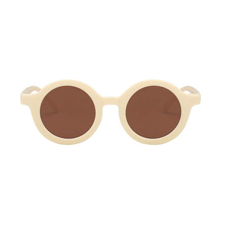 Teeny Cream Matte Baby Toddler Sunglasses Front