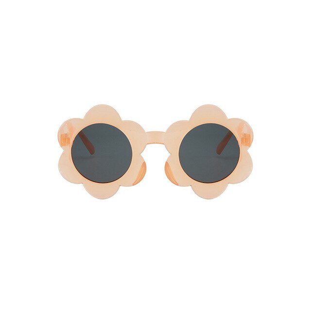 Teeny Baby Toddler Daisy Floral Sunglasses - Brown