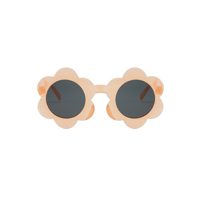 Teeny Baby Toddler Daisy Floral Sunglasses - Brown