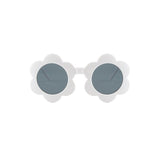 Teeny Baby Toddler Daisy Floral Sunglasses - White