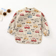 Teeny Baby Long Sleeve Waterproof Apron Smock Bib - Beep Beep Cars