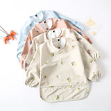 Baby Toddler Teeny Baby Long Sleeve Waterproof Apron Smock Bibs