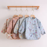 Baby Toddler Teeny Baby Long Sleeve Waterproof Apron Smock Bibs Rainbow Zoo Fruits Sea Creatures