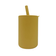 Silicone Non-spill Tall Straw Cup - Mustard freeshipping - -Teeny Cherubs-