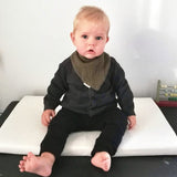 Baby Wearing Sage Bandana Cotton Muslin Bib