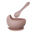 Silicone Baby Suction Bowl - Dusty Pink