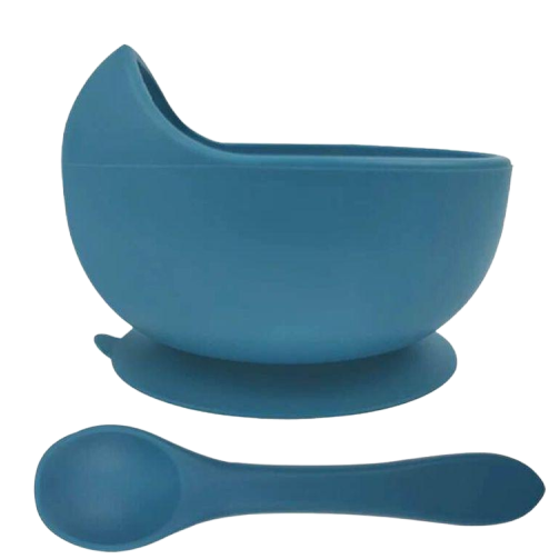 Silicone Baby Suction Bowl - Ocean Blue