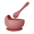 Silicone Baby Suction Bowl - Powder Rose
